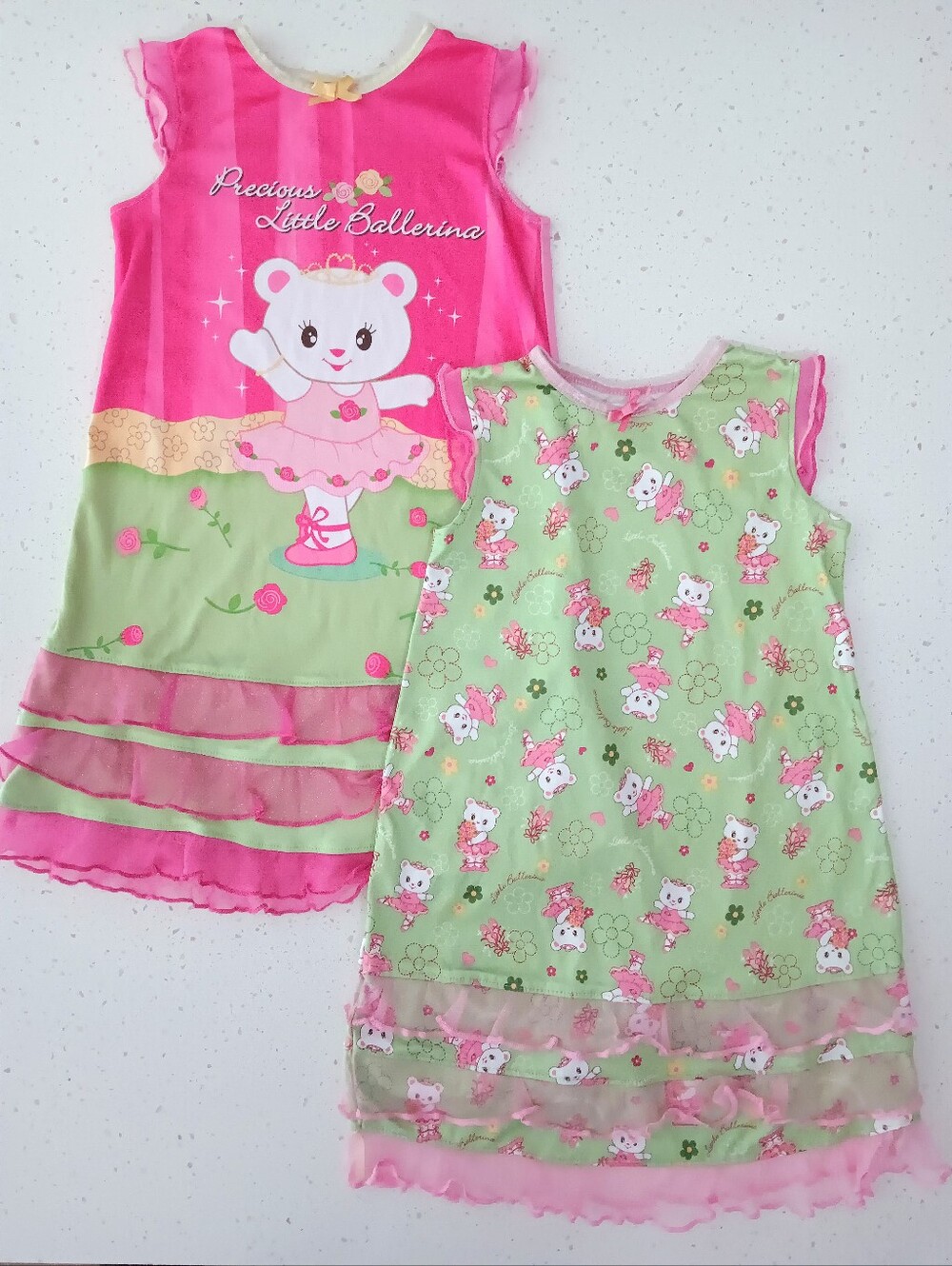 Vintage Precious Little Ballerina Girls' Pajamas 2-Piece Set Size 3T